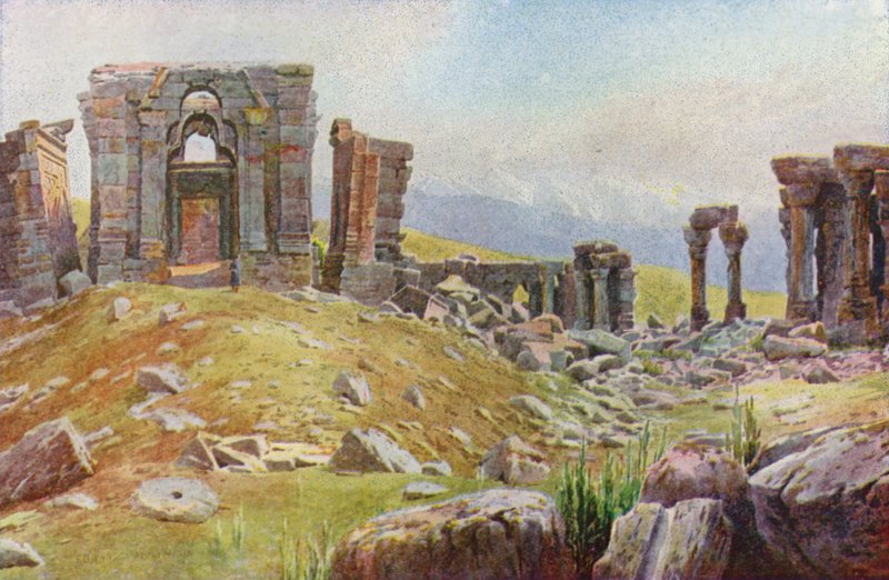 De Ruïnes van Martand door Edward Mary Joseph Molyneux