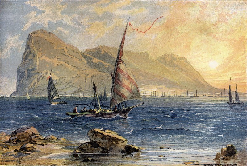 Gibraltar door Edward Whymper