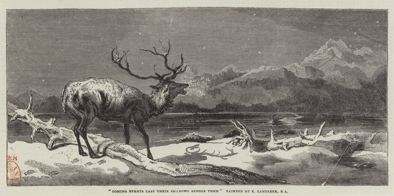 Komende gebeurtenissen werpen hun schaduwen vooruit door Edwin Landseer