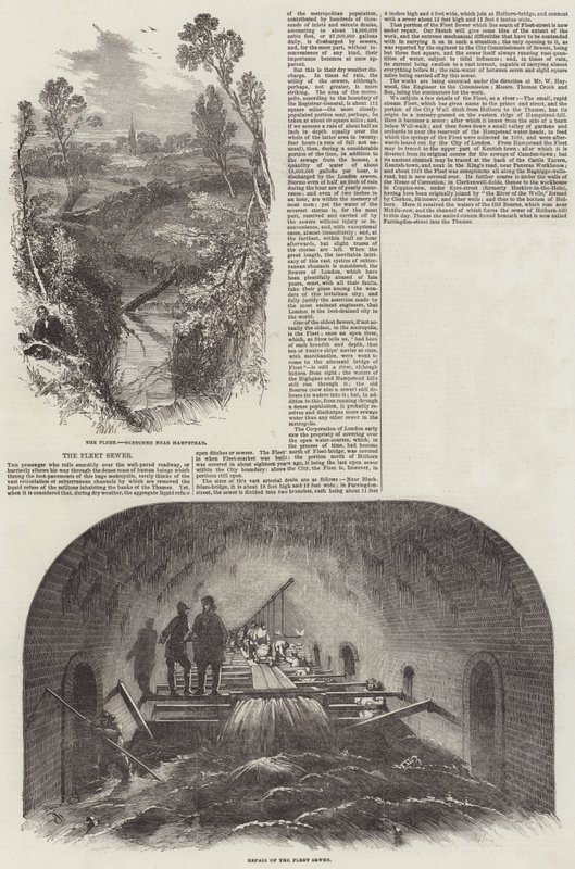 De Fleet-riool door Edwin Weedon