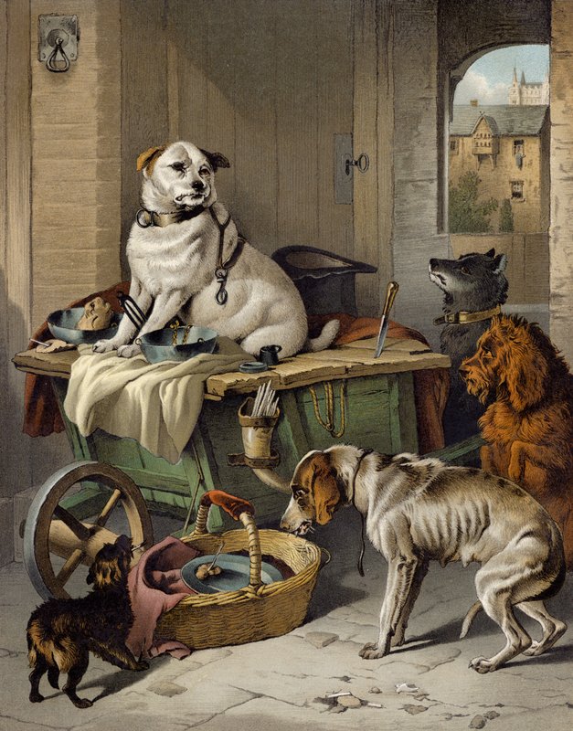 Jack in het Kantoor door Edwin after Landseer