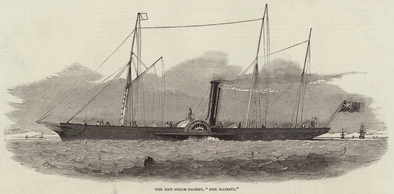 Het Nieuwe Stoomschip, Hare Majesteit door Edwin Weedon
