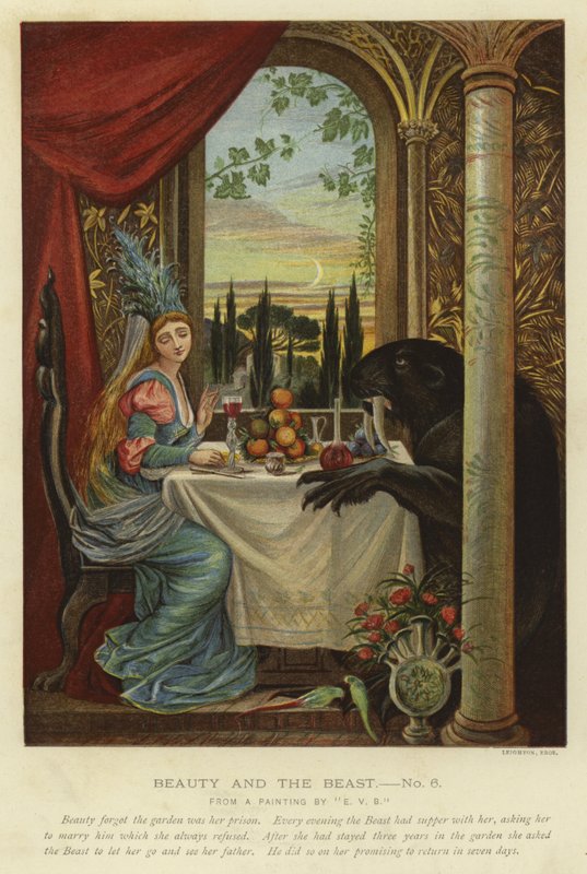 Scène uit Belle en het Beest door Eleanor Vere Boyle