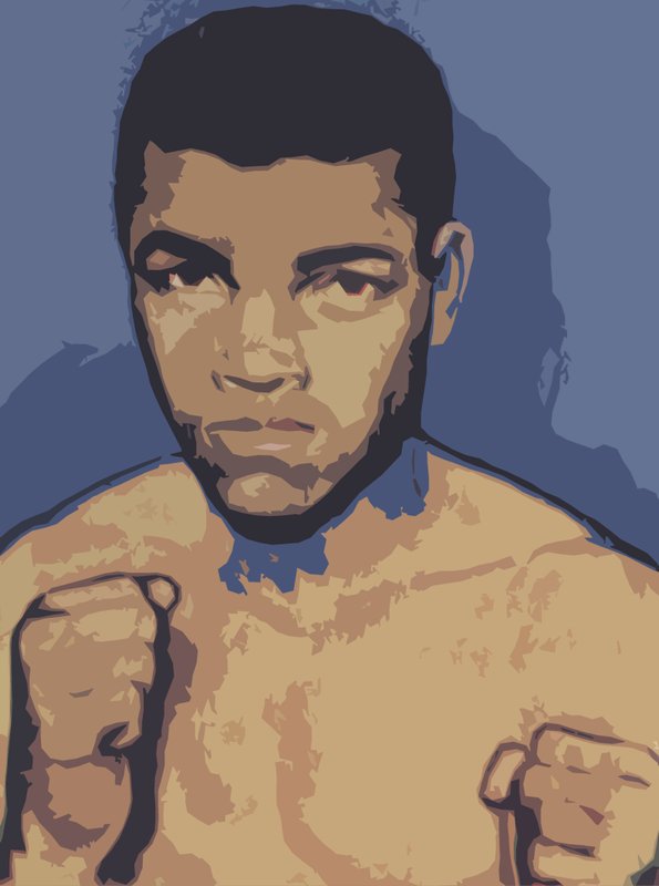 Cassius Clay of Muhammad Ali door English School