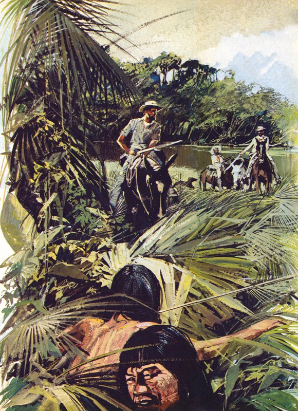 Kolonel Percy Fawcett verkent de Matto Grosso door English School