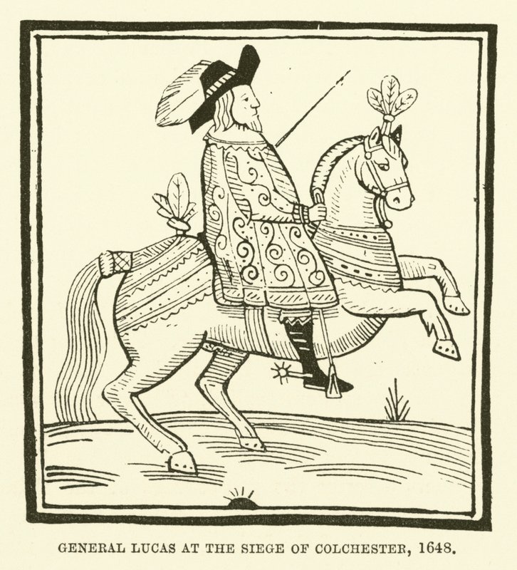 Generaal Lucas bij het beleg van Colchester, 1648 door English School