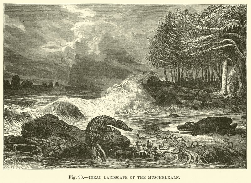 Ideaal Landschap van de Muschelkalk door English School