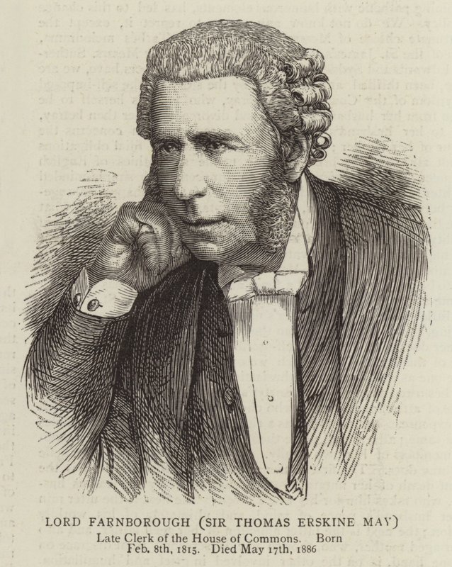 Lord Farnborough, Sir Thomas Erskine May door English School