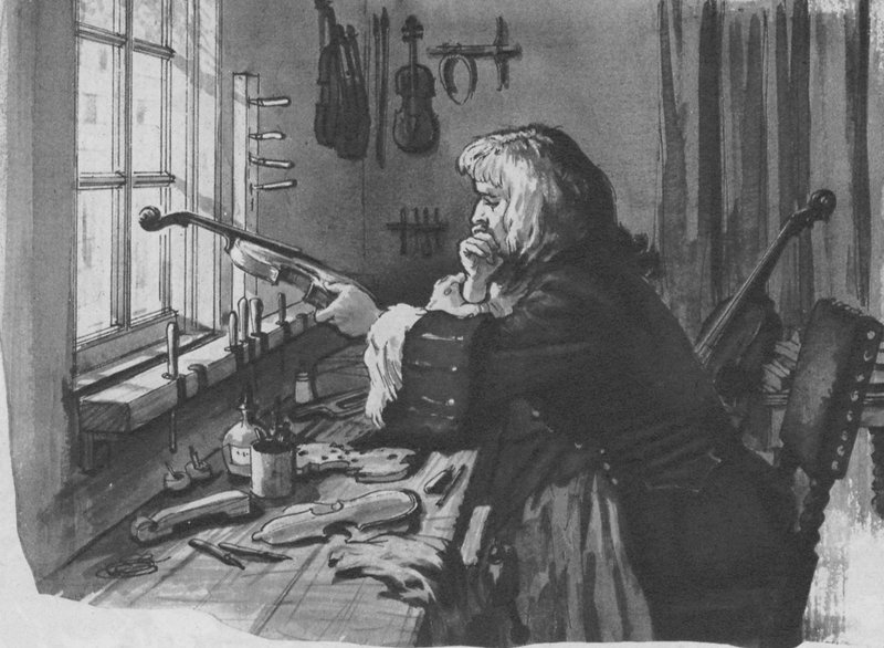 Stradivari aan het werk door English School