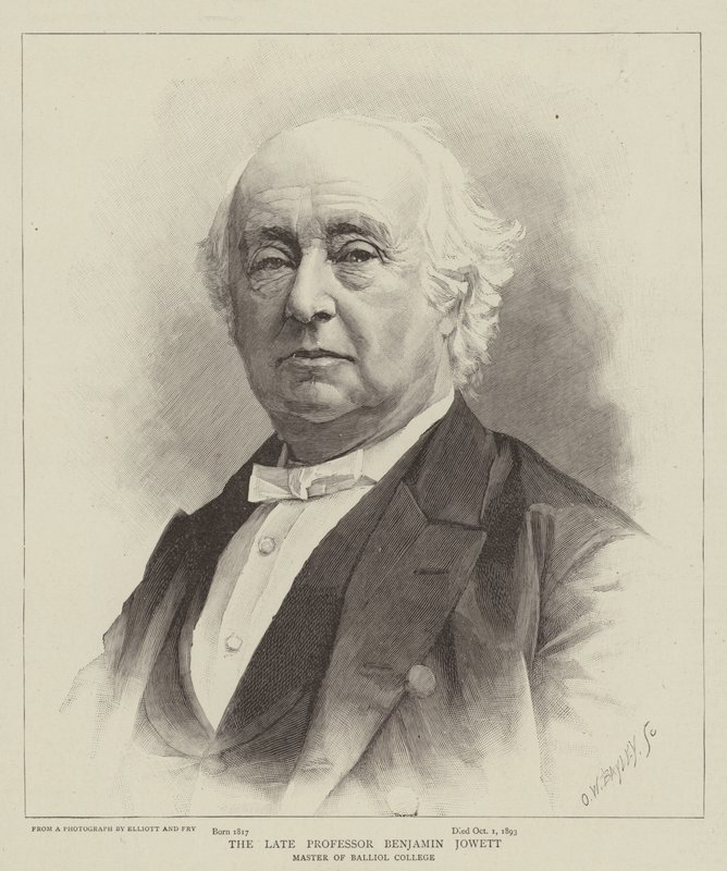 De Wijlen Professor Benjamin Jowett door English School