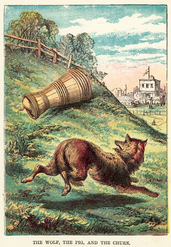 De wolf, het varken en de karn door English School