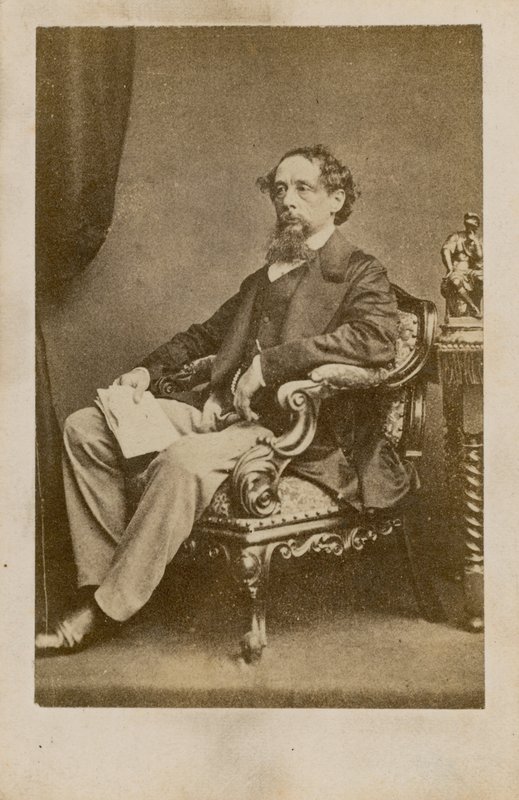 Charles Dickens door English Photographer