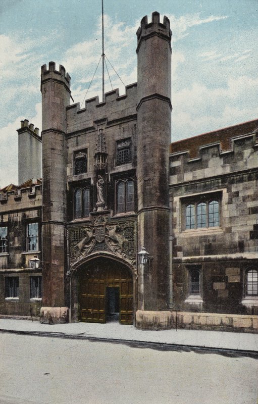 Christs College Poort door English Photographer