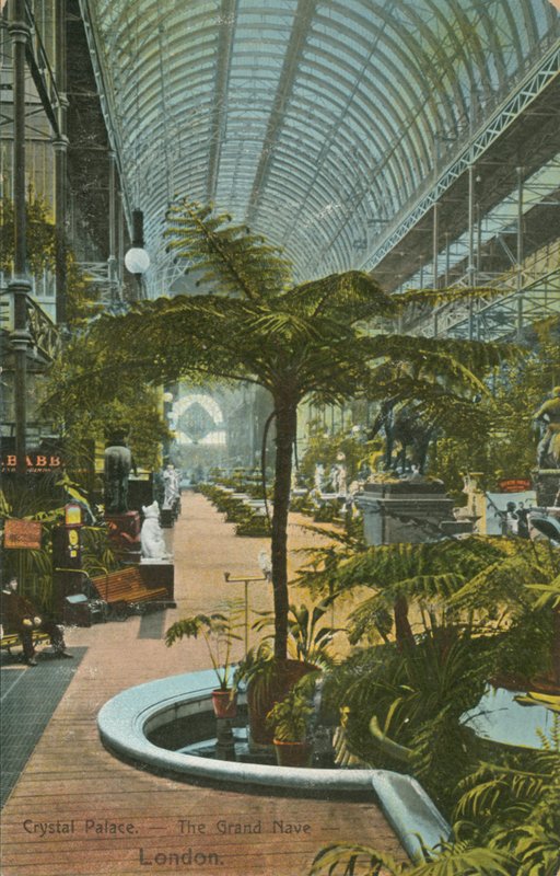 Crystal Palace, De Grote Hal, Londen door English Photographer