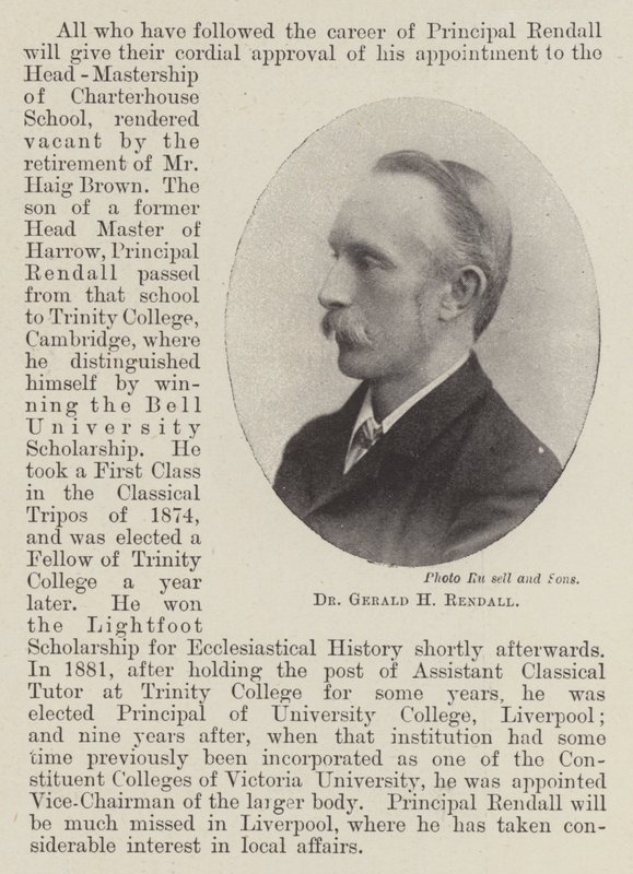 Dr Gerald H Rendall door English Photographer