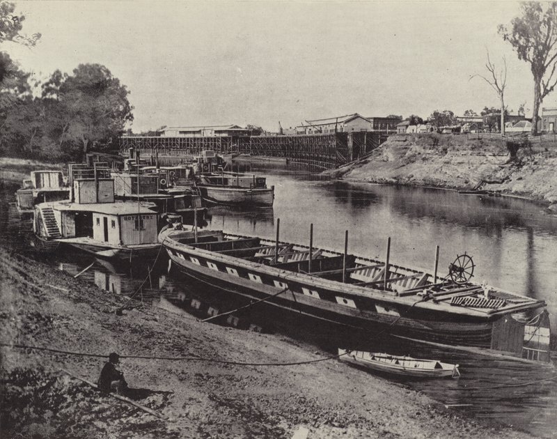 Echuca Kade, Rivier Murray door English Photographer