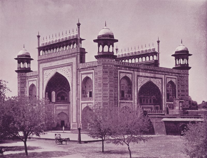 Poort van de Taj, Agra door English Photographer