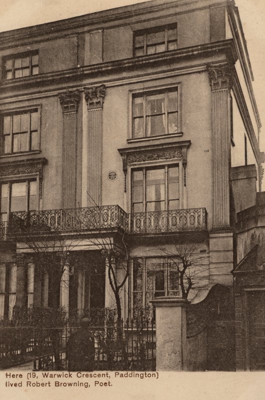 Huis van de dichter Robert Browning door English Photographer