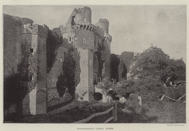 Hurstmonceux Kasteel, Sussex door English Photographer