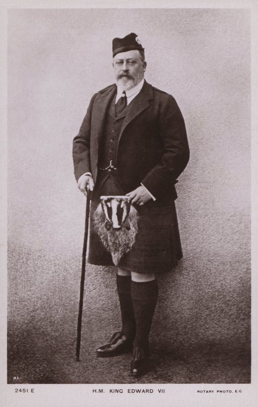 Koning Edward VII door English Photographer