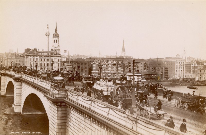 London Bridge, eind 19e eeuw door English Photographer