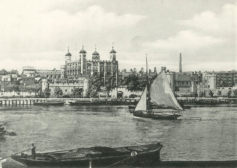 Londense Toren vanaf de Theems door English Photographer