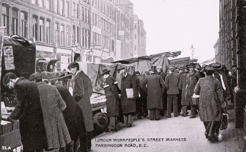 Straatmarkten van Londense arbeiders door English Photographer