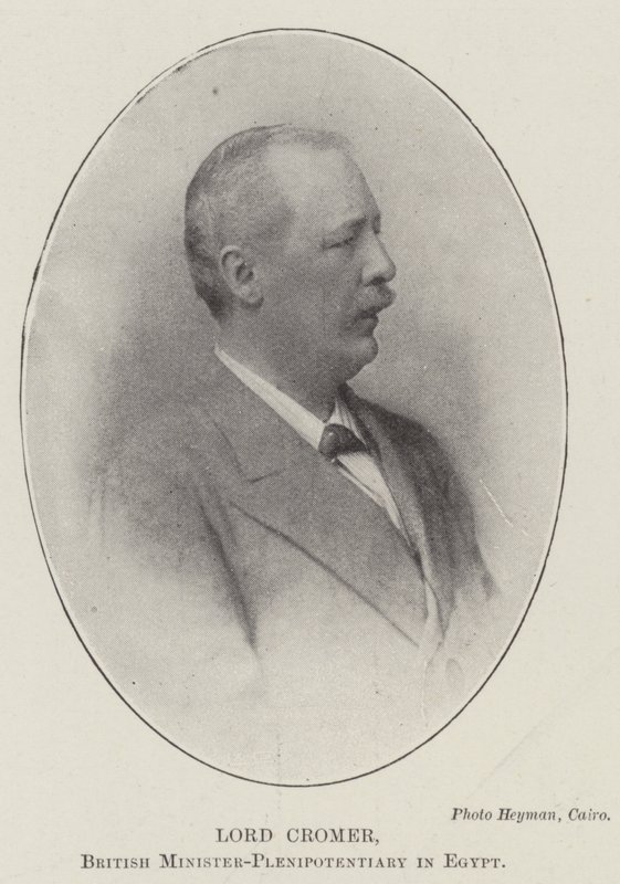 Lord Cromer, Brits Minister-Plenipotentiary in Egypte door English Photographer