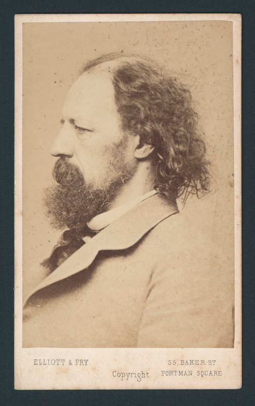 Lord Tennyson, visitekaartje door English Photographer