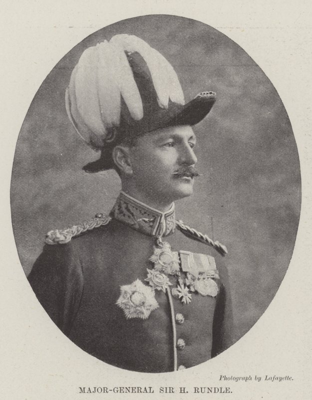 Generaal-majoor Sir H Rundle door English Photographer