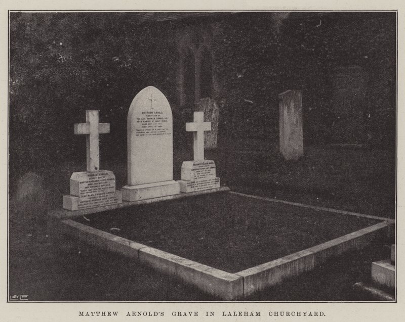 Graf van Matthew Arnold in Laleham Kerkhof door English Photographer