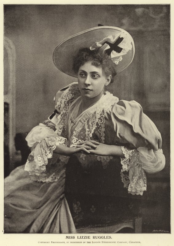 Mevrouw Lizzie Ruggles door English Photographer