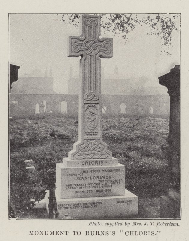 Monument voor Burnss Chloris door English Photographer