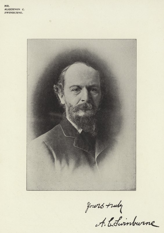 Mr Algernon C Swinburne door English Photographer
