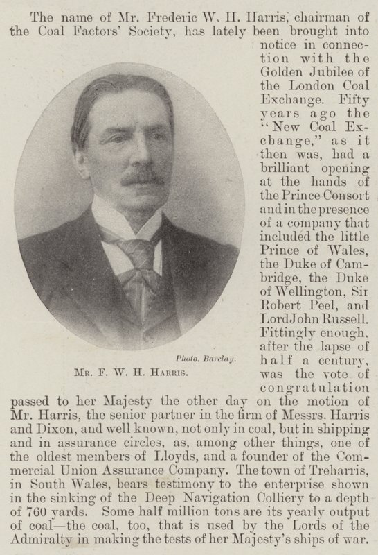 Mr. F. W. H. Harris door English Photographer