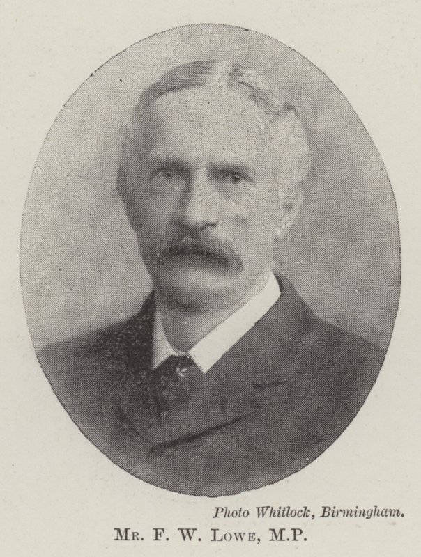 Mr F W Lowe, MP door English Photographer