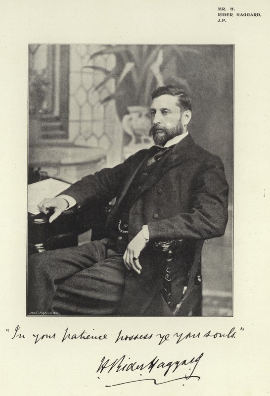 Mr H Rider Haggard door English Photographer