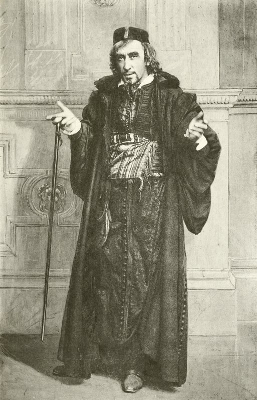 Mr Henry Irving als Shylock (gravure) door English Photographer