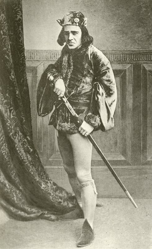 Mr Richard Mansfield als Richard III (gravure) door English Photographer