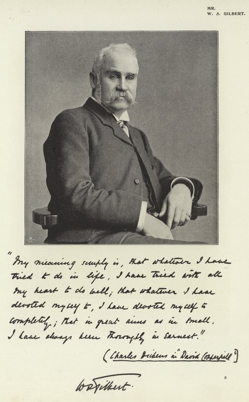 Mr W S Gilbert door English Photographer