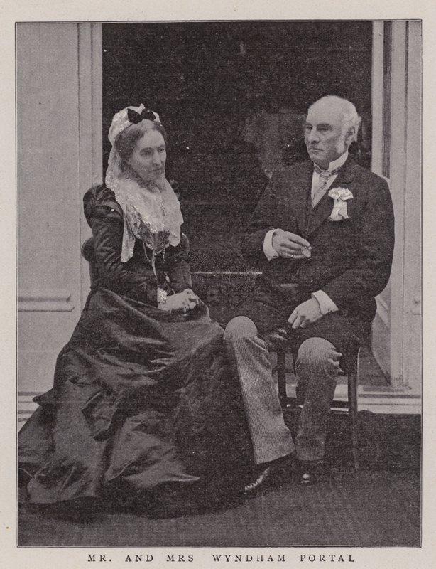 De heer en mevrouw Wyndham Portal door English Photographer