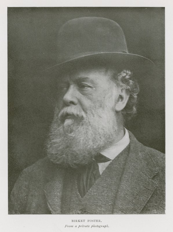Myles Birket Foster, Engelse kunstenaar (zwart-wit foto) door English Photographer