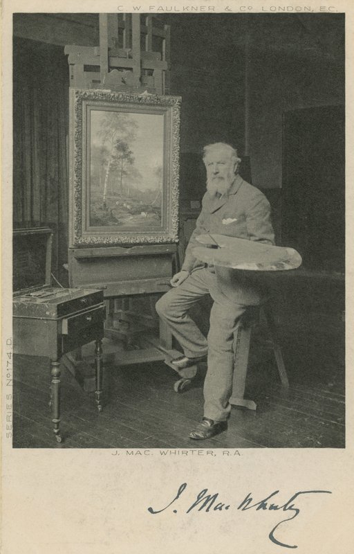 Portret van J Mac Whirter door English Photographer