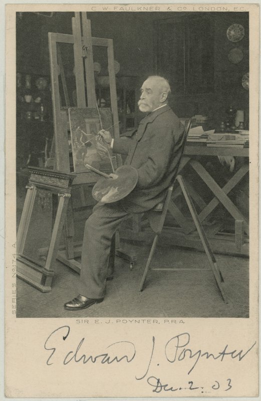 Portret van Sir Edward J Poynter door English Photographer