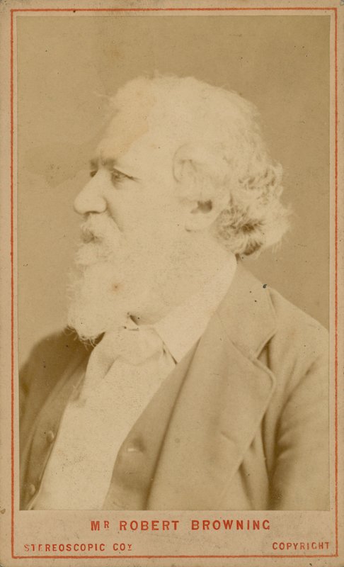 Robert Browning, dichter door English Photographer