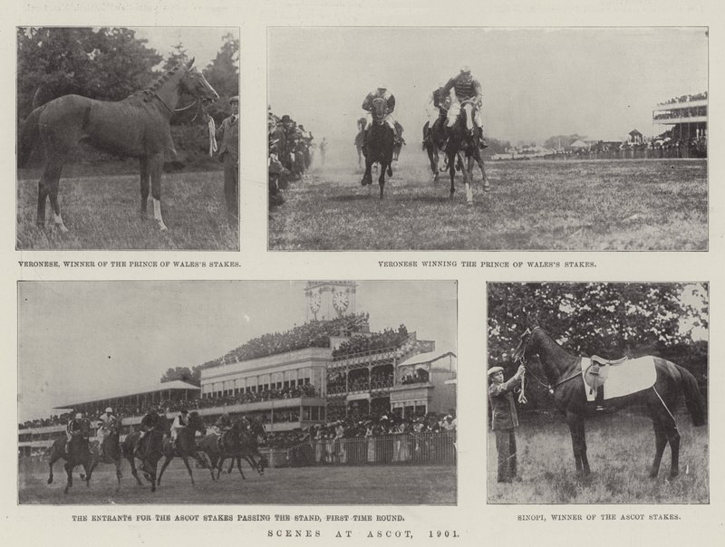 Scènes in Ascot, 1901 door English Photographer