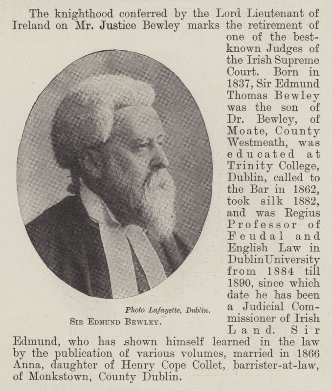 Sir Edmund Bewley door English Photographer