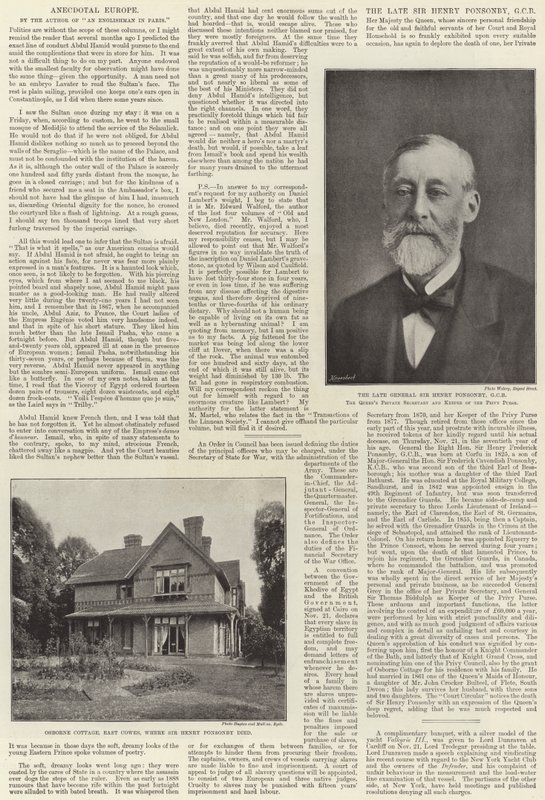 Sir Henry Ponsonby door English Photographer