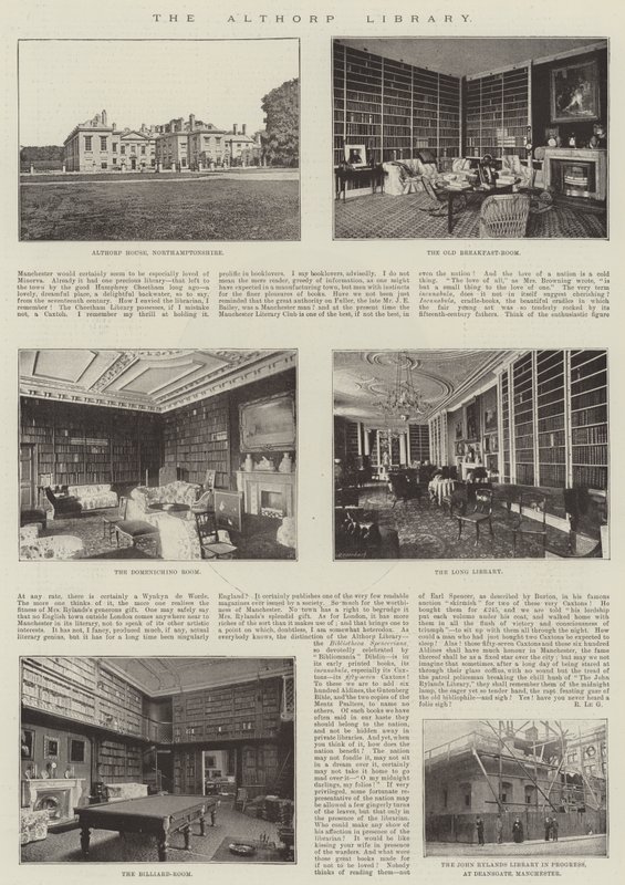 De Althorp Bibliotheek door English Photographer