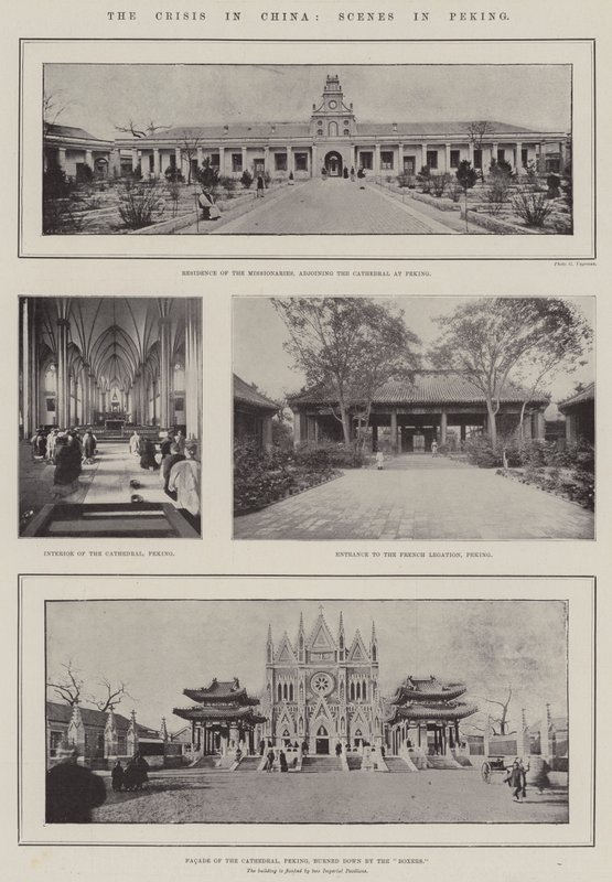 De crisis in China, scènes in Peking door English Photographer